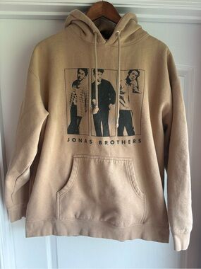 Jonas Brothers 2023 tour Tan Graphic Hoodie